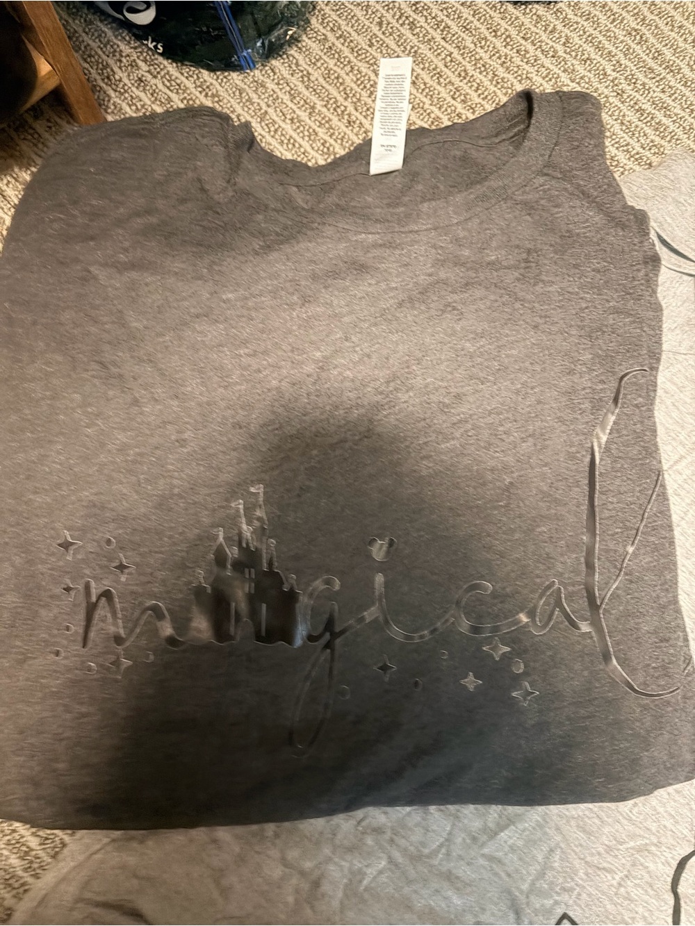 Bella Canvas Gray Kids 'Magical' Script Tee